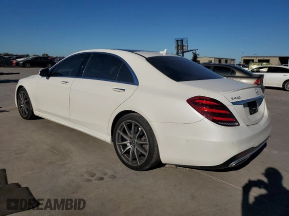 2020 Mercedes-Benz S-Class S 450 with VIN WDDUG6GB7LA503701, listed as a Copart auction lot 80995194 with 35,707 mi miles and Salvage Title. Bid and sale history available at carsss.com. Image 2.