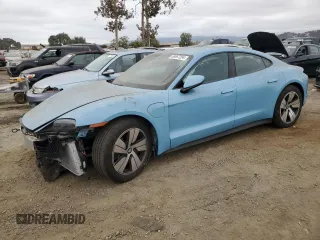 2024 Porsche Taycan with VIN WP0AA2Y14RSA12182, listed as a Copart auction lot 68667294 with 4,283 mi miles and Salvage Title. Bid and sale history available at DreamBid. Image 1.