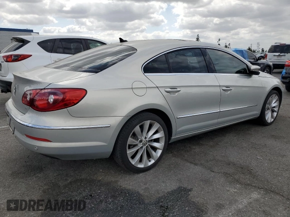 2010 Volkswagen CC with VIN WVWEU7AN0AE529949, listed as a Copart auction lot 54555325 with 152,261 mi miles and Salvage Title. Bid and sale history available at DreamBid. Image 3.