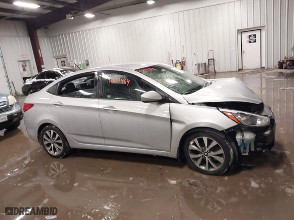 2017 Hyundai Accent SE with VIN KMHCT4AE7HU347198, listed as a IAAI auction lot 41617464 with 61,403 mi miles. Bid and sale history available at carsss.com. Image 13.