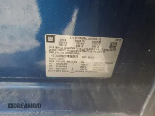 2015 Chevrolet Silverado 1500 LT with VIN 1GCUKREC7FF202973, listed as a Copart auction lot 54208755 with Not Provided miles and Salvage Title. Bid and sale history available at DreamBid. Image 12.