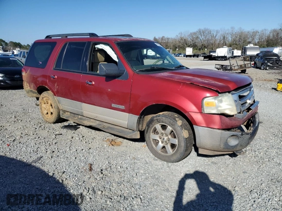 2007 Ford Expedition XLT with VIN 1FMFU15597LA48867, listed as a Copart auction lot 47852845 with 270,452 mi miles and Salvage title. Bid and sale history available at DreamBid. Image 4.