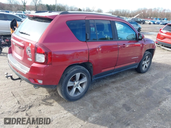 2017 Jeep Compass High Altitude with VIN 1C4NJDEB7HD103277, listed as a IAAI auction lot 41871629 with 145,051 mi miles and . Bid and sale history available at carsss.com. Image 4.
