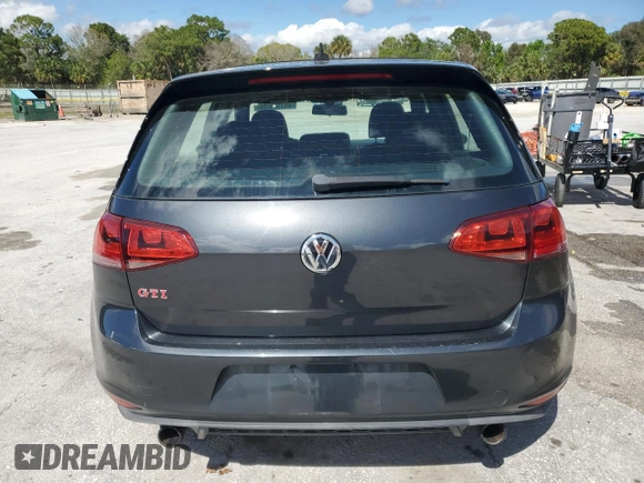 2016 Volkswagen Golf GTI SE w/Performance Pkg with VIN 3VW547AU0GM014926, listed as a Copart auction lot 46799635 with 63,776 mi miles and Salvage Title. Bid and sale history available at carsss.com. Image 6.
