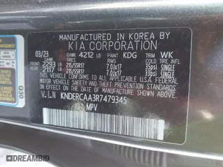 2024 Kia Seltos EX with VIN KNDERCAA3R7479345, listed as a IAAI auction lot 40675329 with 22,441 mi miles. Bid and sale history available at carsss.com. Image 9.