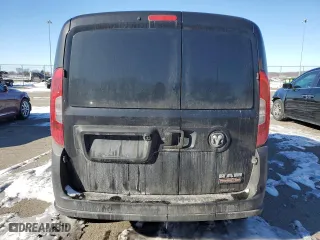 2018 Ram ProMaster City Cargo Van Tradesman with VIN ZFBERFAB5J6H40856, listed as a Copart auction lot 88755365 with 256,392 mi miles and Salvage Title. Bid and sale history available at carsss.com. Image 6.