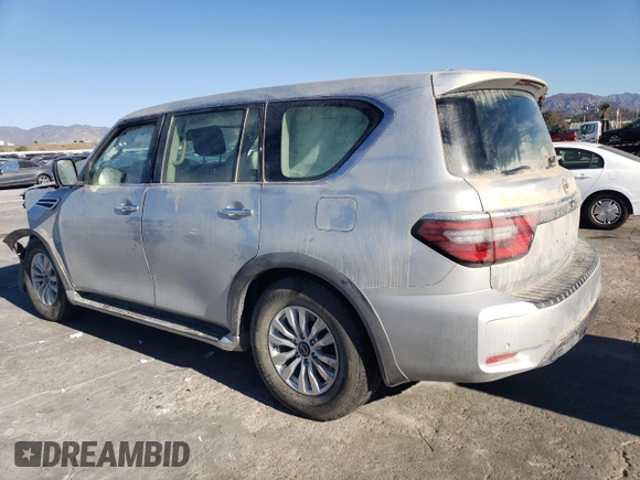 2022 Nissan Armada SV with VIN JN8AY2AD7N9675037, listed as a Copart auction lot 83914134 with 44,753 mi miles and Salvage Title. Bid and sale history available at carsss.com. Image 2.