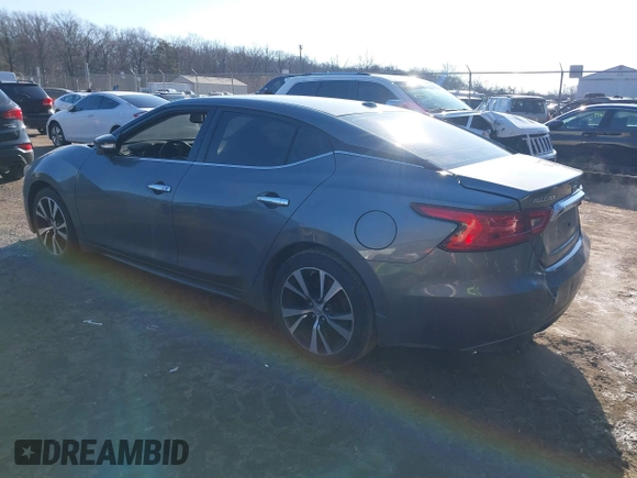 2018 Nissan Maxima SV with VIN 1N4AA6AP9JC402007, listed as a IAAI auction lot 41586817 with 145,870 mi miles. Bid and sale history available at carsss.com. Image 3.