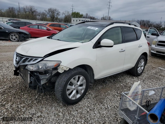 2014 Nissan Murano SL with VIN JN8AZ1MW2EW509658, listed as a Copart auction lot 51861935 with 154,301 mi miles and Salvage Title. Bid and sale history available at carsss.com. Image 1.