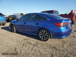 2022 Honda Civic Sedan EX with VIN 2HGFE1F77NH304744, listed as a Copart auction lot 46461315 with 59,440 mi miles and Salvage Title. Bid and sale history available at carsss.com. Image 2.