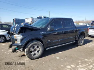 2016 Ford F-150 XLT with VIN 1FTEW1EG5GKD91628, listed as a Copart auction lot 46269725 with 117,155 mi miles and Salvage Title. Bid and sale history available at carsss.com. Image 1.