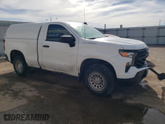 2023 Chevrolet Silverado 1500 Work Truck with VIN 3GCNAAEK2PG353932, listed as a Copart auction lot 50521795 with 149,445 mi miles and Clean Title. Bid and sale history available at DreamBid. Image 4.