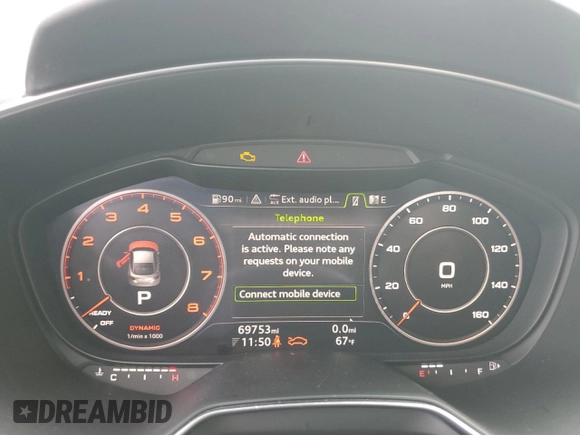 2017 Audi TT z VIN TRUC5AFV5H1002846, wystawiony jako Copart lot #66551264 z przebiegiem 69 753 mil mil oraz Szkoda całkowita • Salvage title. Historia ofert i sprzedaży dostępna na DreamBid. Obrazek 9.