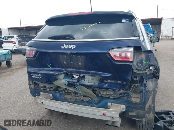 2018 Jeep Compass Limited with VIN 3C4NJDCB8JT206081, listed as a IAAI auction lot 42400790 with 127,931 mi miles and . Bid and sale history available at DreamBid. Image 15.