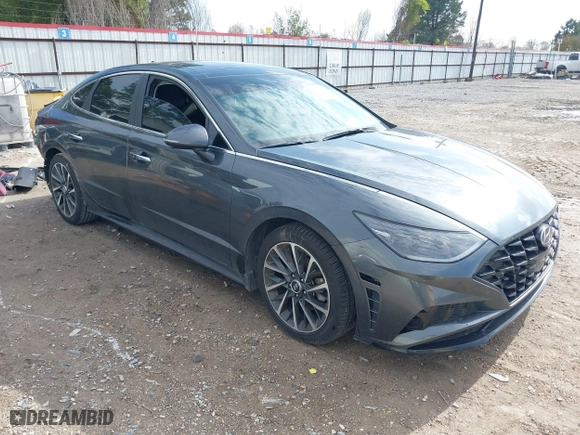 2022 Hyundai Sonata Limited with VIN KMHL34J26NA182215, listed as a IAAI auction lot 41196957 with 56,963 mi miles. Bid and sale history available at carsss.com. Image 1.