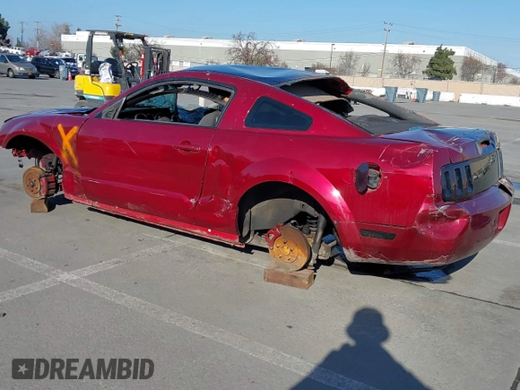 2007 Ford Mustang Deluxe with VIN 1ZVFT80N975298733, listed as a IAAI auction lot 41366125 with Not Provided miles and . Bid and sale history available at DreamBid. Image 3.