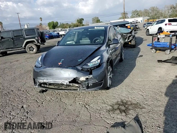 2021 Tesla Model Y Standard Range with VIN 5YJYGDED7MF109418, listed as a Copart auction lot 51590135 with 86,668 mi miles and Salvage Title. Bid and sale history available at DreamBid. Image 12.
