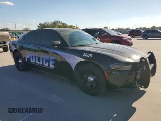 2019 Dodge Charger Police with VIN 2C3CDXAGXKH753432, listed as a Copart auction lot 71969554 with 77,385 mi miles and Clean Title. Bid and sale history available at DreamBid. Image 4.