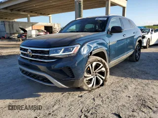 2021 Volkswagen Atlas SEL Premium with VIN 1V2TE2CA8MC221556, listed as a Copart auction lot 80771463 with 27,517 mi miles and . Bid and sale history available at DreamBid. Image 1.