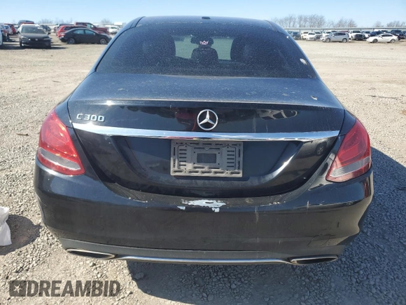 2018 Mercedes-Benz C 300 with VIN 55SWF4JB7JU249204, listed as a Copart auction lot 46853745 with 191,343 mi miles and Salvage title. Bid and sale history available at DreamBid. Image 6.