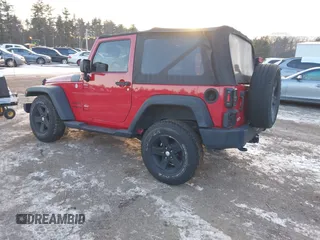2014 Jeep Wrangler Sport with VIN 1C4AJWAG9EL295931, listed as a IAAI auction lot 41362815 with 104,881 mi miles and . Bid and sale history available at carsss.com. Image 3.
