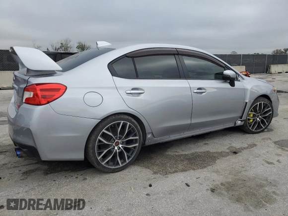 2020 Subaru WRX STI with VIN JF1VA2E6XL9820653, listed as a Copart auction lot 46709145 with 13,134 mi miles and Salvage Title. Bid and sale history available at carsss.com. Image 3.