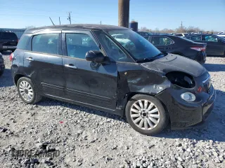 2014 FIAT 500L Easy with VIN ZFBCFABH6EZ002104, listed as a Copart auction lot 83943314 with 91,571 mi miles and Salvage Title. Bid and sale history available at carsss.com. Image 4.