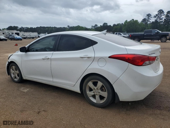 2012 Hyundai Elantra GLS PZEV with VIN 5NPDH4AE3CH142605, listed as a Copart auction lot 52125445 with 134,487 mi miles and Clean Title. Bid and sale history available at carsss.com. Image 2.