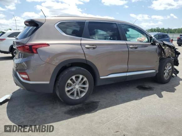 2020 Hyundai Santa Fe SE with VIN 5NMS2CAD8LH167474, listed as a Copart auction lot 57946045 with 59,949 mi miles and Salvage title. Bid and sale history available at DreamBid. Image 3.