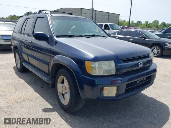 2003 Infiniti QX4 z VIN JNRDR09X03W252081, wystawiony jako IAAI lot #42262536 z przebiegiem 155 093 mil mil oraz . Historia ofert i sprzedaży dostępna na DreamBid. Obrazek 1.