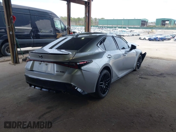 2023 Lexus IS 500 F Sport Performance z VIN JTHAP1D22P5002345, wystawiony jako IAAI lot #42068473 z przebiegiem 27 998 mil mil oraz . Historia ofert i sprzedaży dostępna na DreamBid. Obrazek 4.