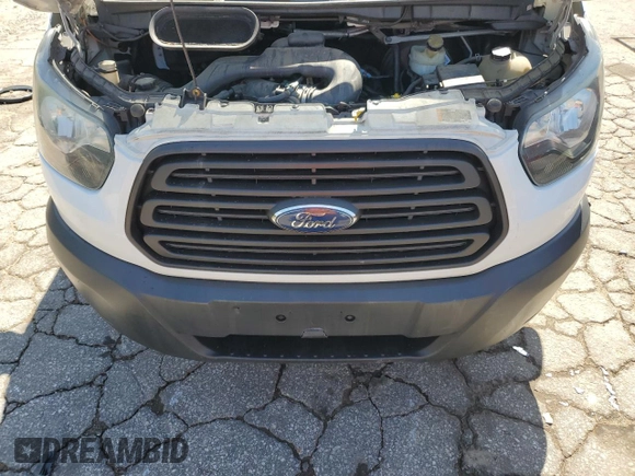 2017 Ford Transit Cargo with VIN 1FTYE1CM3HKA56393, listed as a Copart auction lot 57394885 with 104,350 mi miles and Salvage title. Bid and sale history available at DreamBid. Image 11.