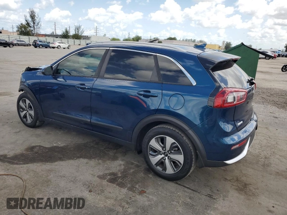 2017 Kia Niro LX with VIN KNDCB3LC2H5082018, listed as a Copart auction lot 53488755 with 122,830 mi miles and Salvage Title. Bid and sale history available at DreamBid. Image 2.