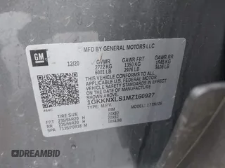 2021 GMC Acadia Denali z VIN 1GKKNXLS1MZ160927, wystawiony jako IAAI lot #42335027 z przebiegiem 60 014 mil mil oraz . Historia ofert i sprzedaży dostępna na DreamBid. Obrazek 9.