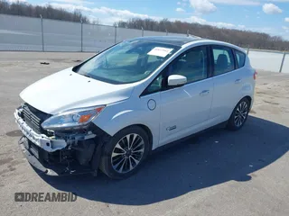2017 Ford C-Max Energi Titanium with VIN 1FADP5FU4HL101319, listed as a IAAI auction lot 41837912 with 158,536 mi miles. Bid and sale history available at carsss.com. Image 2.