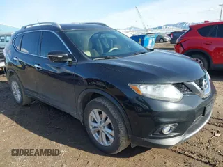 2015 Nissan Rogue SL with VIN 5N1AT2MV6FC834127, listed as a IAAI auction lot 41686500 with 156,810 mi miles and . Bid and sale history available at carsss.com. Image 1.