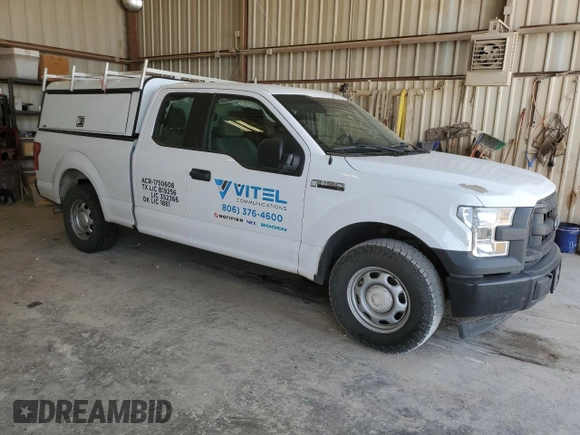 2017 Ford F-150 XL with VIN 1FTEX1CF0HKE13821, listed as a Copart auction lot 52849845 with 104,052 mi miles and Salvage Title. Bid and sale history available at carsss.com. Image 4.