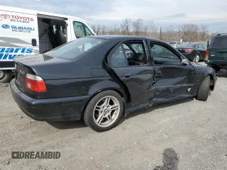 2002 BMW 5 Series 540iA with VIN WBADN63432GN85541, listed as a Copart auction lot 53723715 with 0 mi miles and Salvage Title. Bid and sale history available at carsss.com. Image 3.