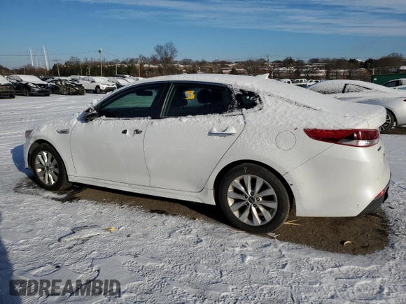 2018 Kia Optima LX with VIN 5XXGT4L37JG262164, listed as a Copart auction lot 87644405 with 221,702 mi miles and Salvage Title. Bid and sale history available at carsss.com. Image 2.
