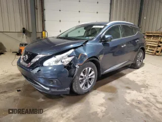 2017 Nissan Murano SL with VIN 5N1AZ2MH7HN125383, listed as a Copart auction lot 49616795 with 99,018 mi miles and Salvage Title. Bid and sale history available at carsss.com. Image 1.