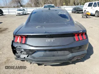 2024 Ford Mustang GT with VIN 1FA6P8CFXR5424747, listed as a Copart auction lot 52578245 with 32,975 mi miles and Salvage title. Bid and sale history available at DreamBid. Image 6.