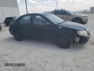 2008 Kia Spectra EX with VIN KNAFE121X85525733, listed as a Copart auction lot 66246444 with 166,211 mi miles and Salvage Title. Bid and sale history available at DreamBid. Image 4.