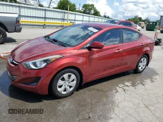 2016 Hyundai Elantra SE with VIN 5NPDH4AE6GH759826, listed as a Copart auction lot 64439635 with 57,043 mi miles and Salvage title. Bid and sale history available at DreamBid. Image 1.