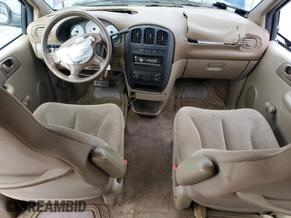 2001 Dodge Caravan SE with VIN 1B4GP25BX1B272378, listed as a Copart auction lot 84653524 with 115,131 mi miles and Salvage Title. Bid and sale history available at DreamBid. Image 8.