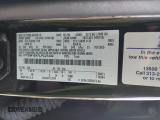 2020 Ford F-150 XL with VIN 1FTEW1E47LFC21232, listed as a IAAI auction lot 41824403 with 92,318 mi miles. Bid and sale history available at carsss.com. Image 9.