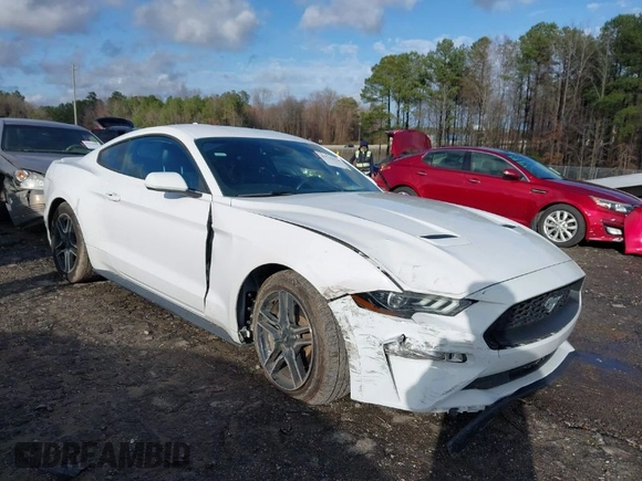2021 Ford Mustang EcoBoost with VIN 1FA6P8TH6M5105467, listed as a IAAI auction lot 41732934 with 69,287 mi miles. Bid and sale history available at carsss.com. Image 1.