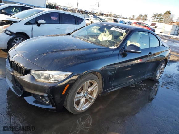 2015 BMW 4 Series 435i xDrive with VIN WBA3T7C5XF5A36570, listed as a Copart auction lot 81965803 with 55,159 mi miles. Bid and sale history available at carsss.com. Image 1.