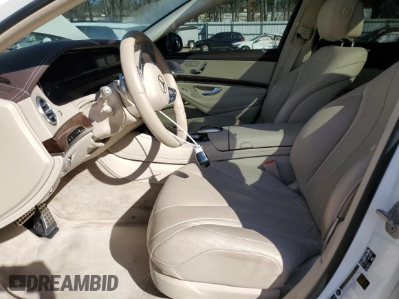 2018 Mercedes-Benz S 450 with VIN WDDUG6GB7JA396548, listed as a Copart auction lot 48565075 with 43,954 mi miles and Salvage Title. Bid and sale history available at carsss.com. Image 7.