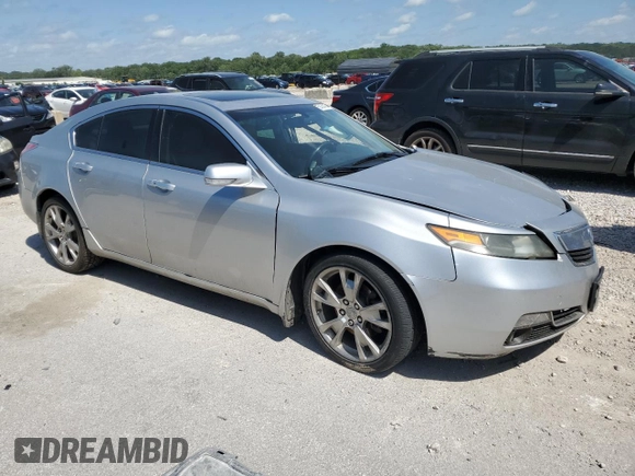 2013 Acura TL Advance z VIN 19UUA9F70DA005210, wystawiony jako Copart lot #59464424 z przebiegiem Nie podano mil oraz Szkoda całkowita • Salvage title. Historia ofert i sprzedaży dostępna na DreamBid. Obrazek 4.
