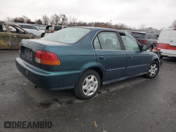 1998 Honda Civic EX with VIN 2HGEJ8644WH603860, listed as a Copart auction lot 81964144 with 203,675 mi miles and Salvage Title. Bid and sale history available at carsss.com. Image 3.